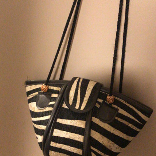 Zebra Oval Handbags