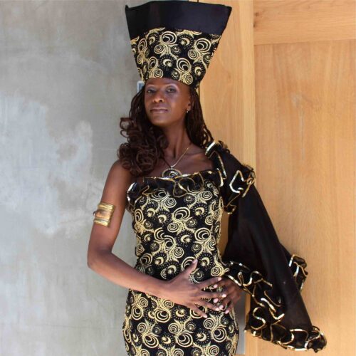 Gold & Black AfriCouture 2pc