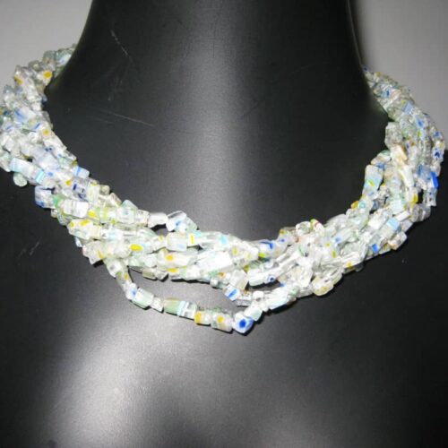 Chip White Bead Necklace