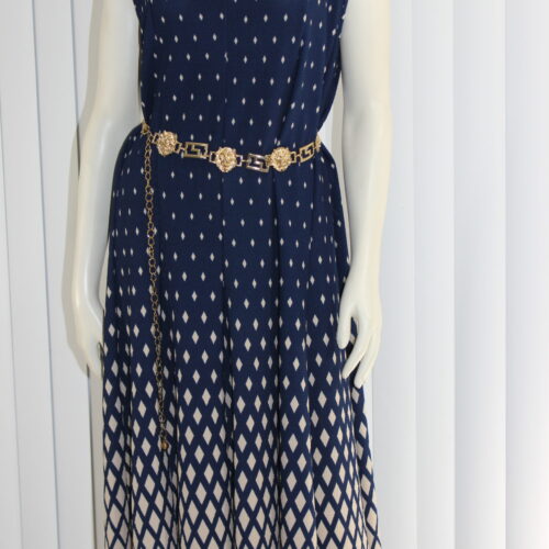 Blue Dotted Dress
