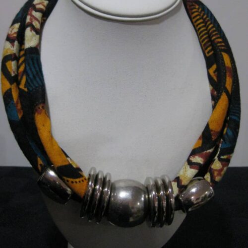 Multi-Strand Rope and Bead Necklace