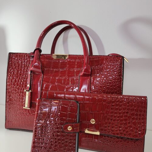 Three Piece Leather Women’s Handbag